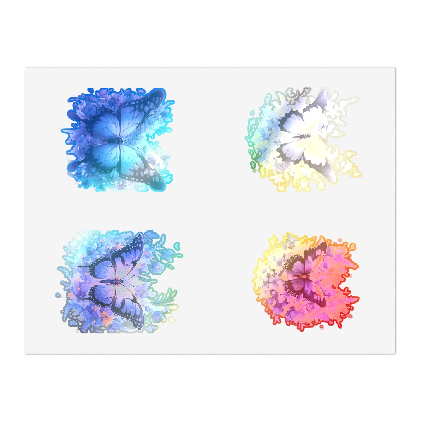Purple Butterfly -Vibrant & Trendy Sticker Pack - Perfect for Laptops, Water Bottles, and More!