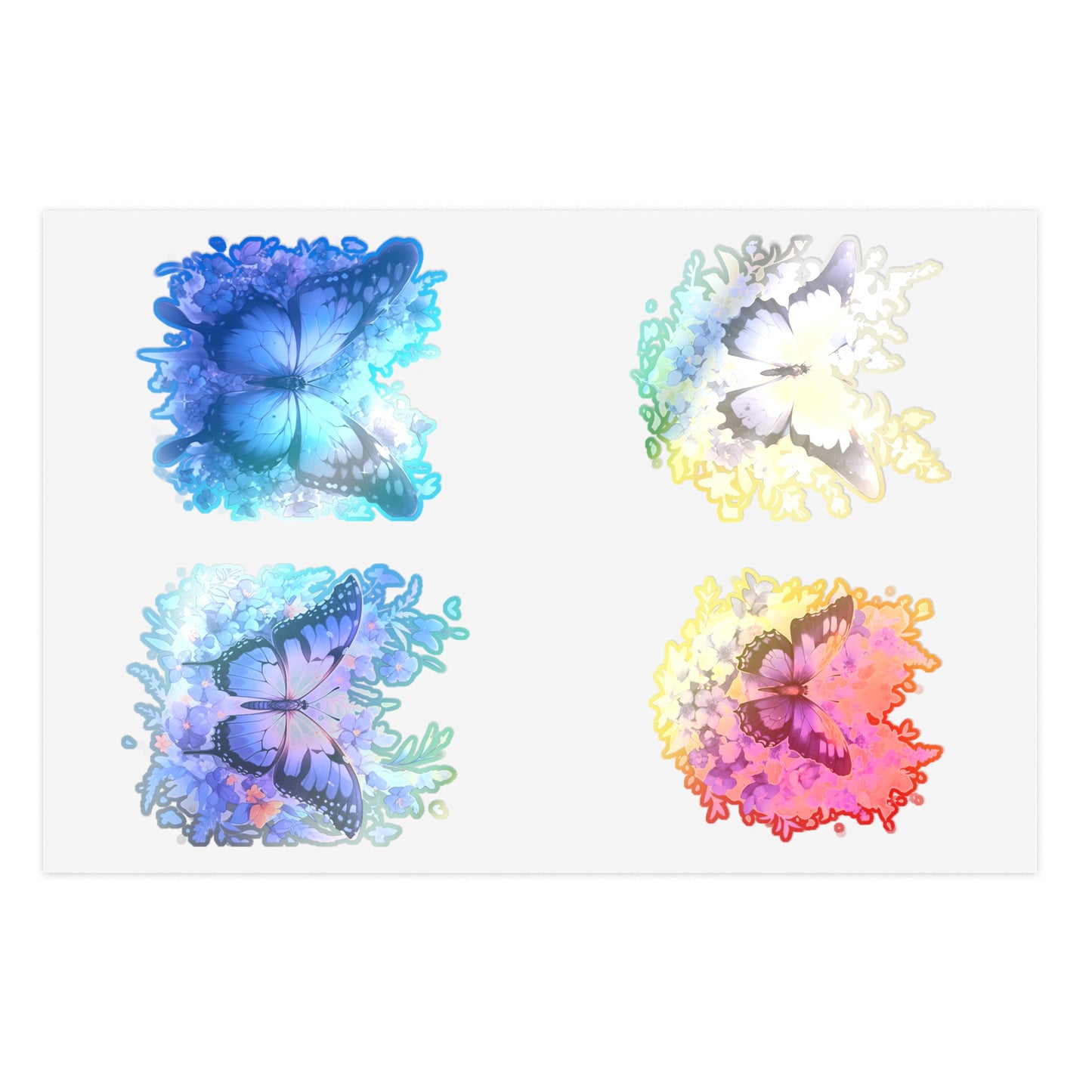 Purple Butterfly -Vibrant & Trendy Sticker Pack - Perfect for Laptops, Water Bottles, and More!