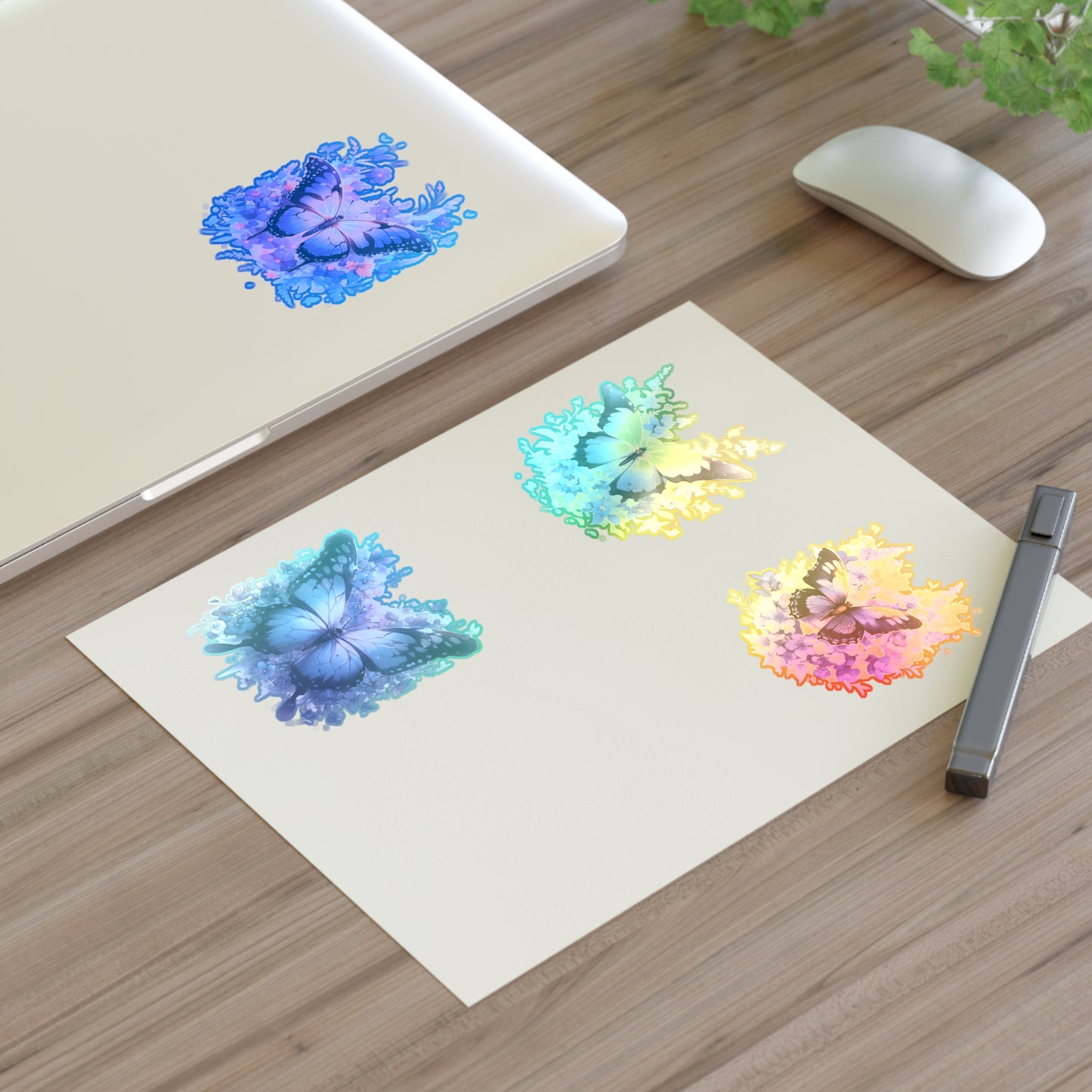 Purple Butterfly -Vibrant & Trendy Sticker Pack - Perfect for Laptops, Water Bottles, and More!