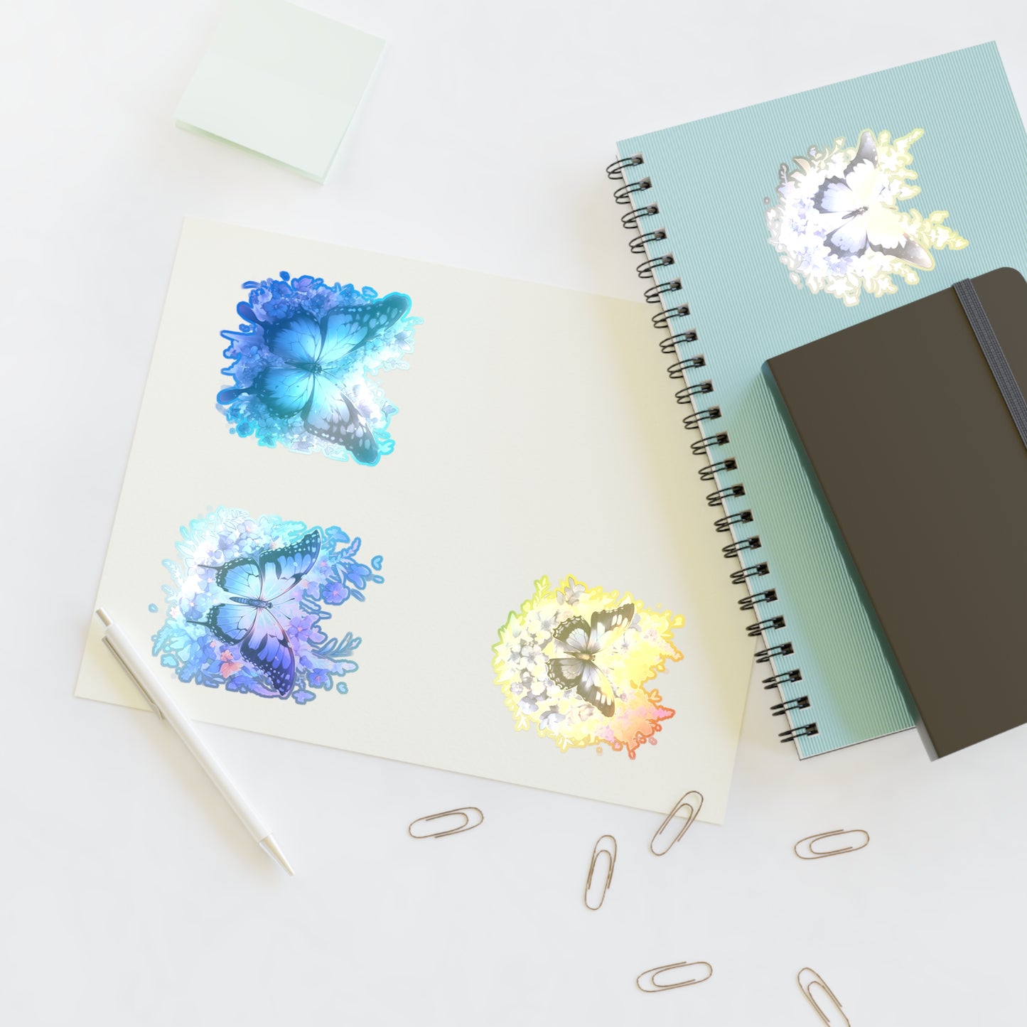 Purple Butterfly -Vibrant & Trendy Sticker Pack - Perfect for Laptops, Water Bottles, and More!
