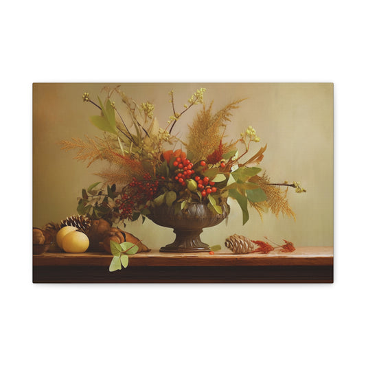 Captivating Fall Still Life: An Elegant Arrangement of Nature's Bounty