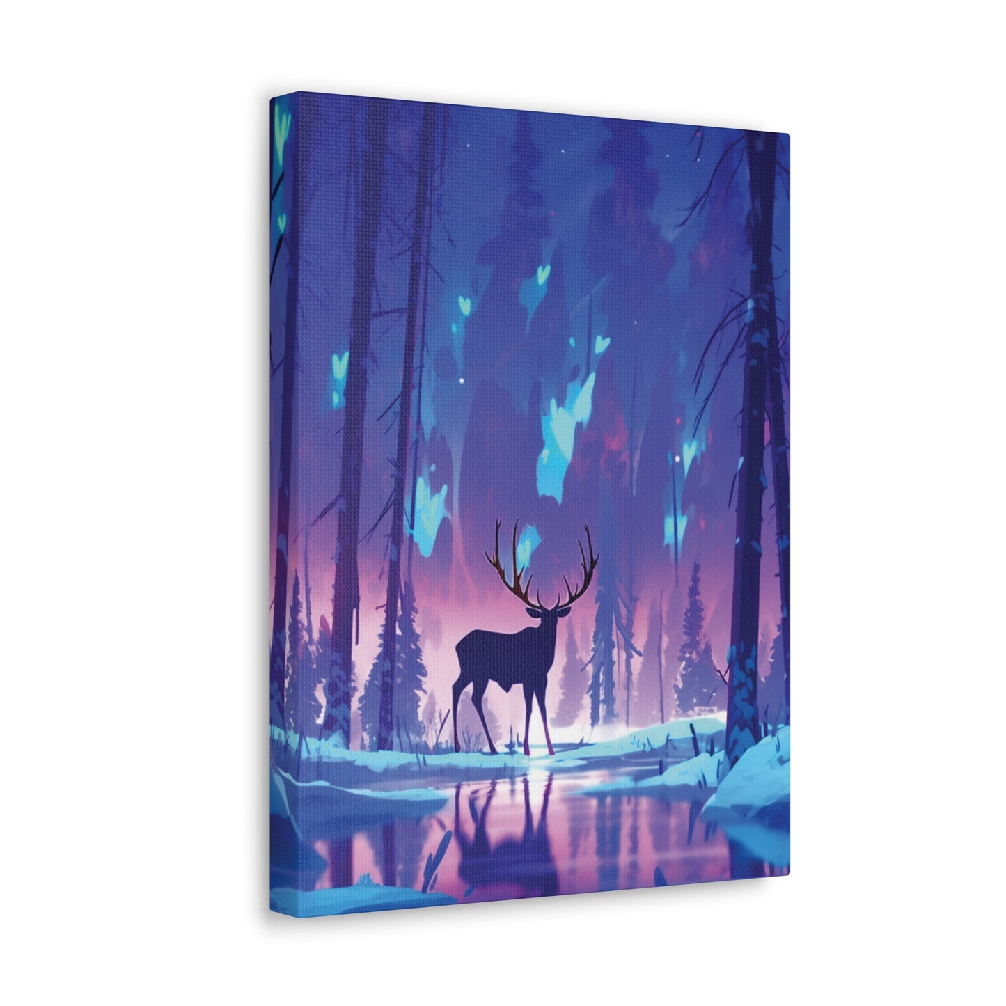 A Winter's Tale: Reindeer, Northern Lights, and Serenity