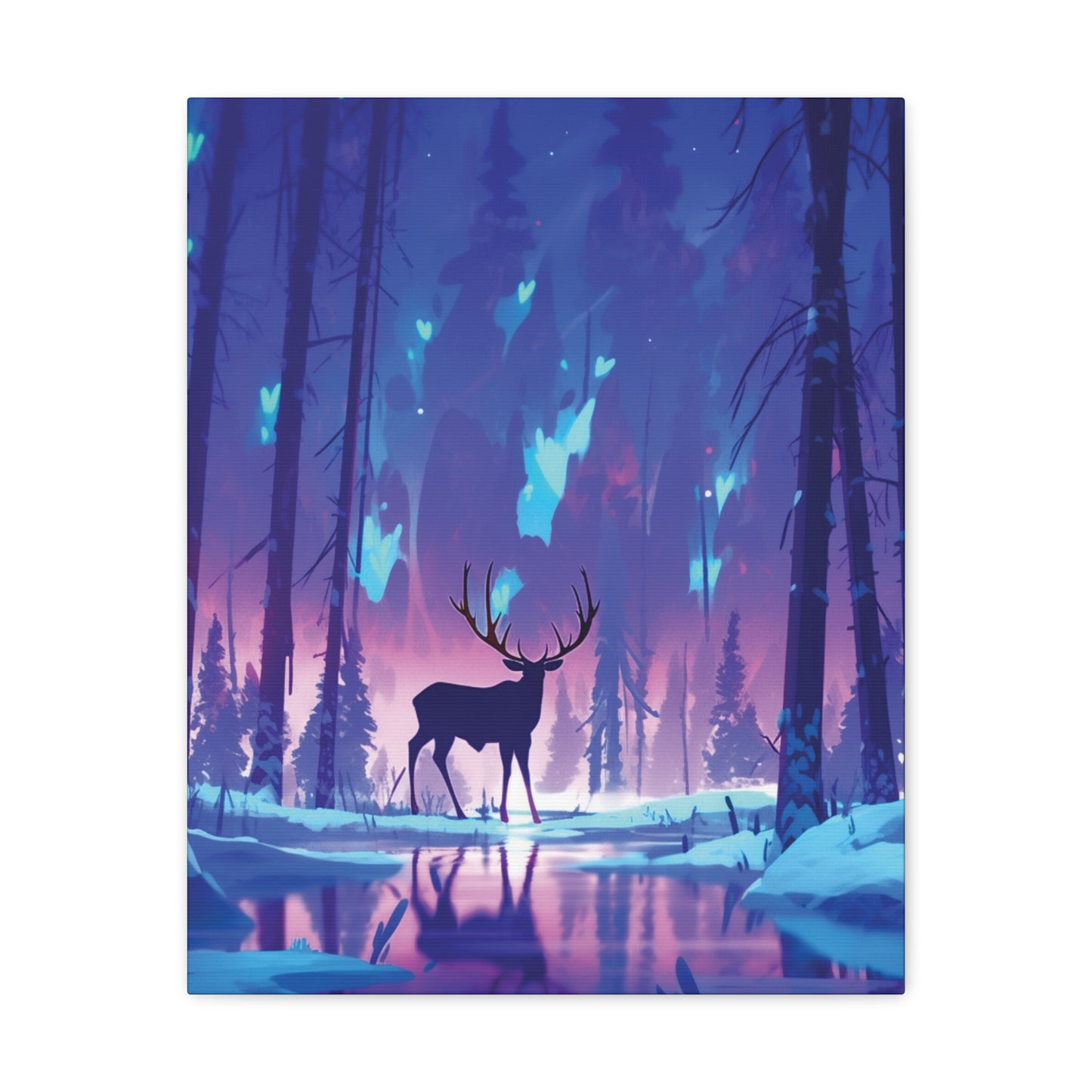 A Winter's Tale: Reindeer, Northern Lights, and Serenity