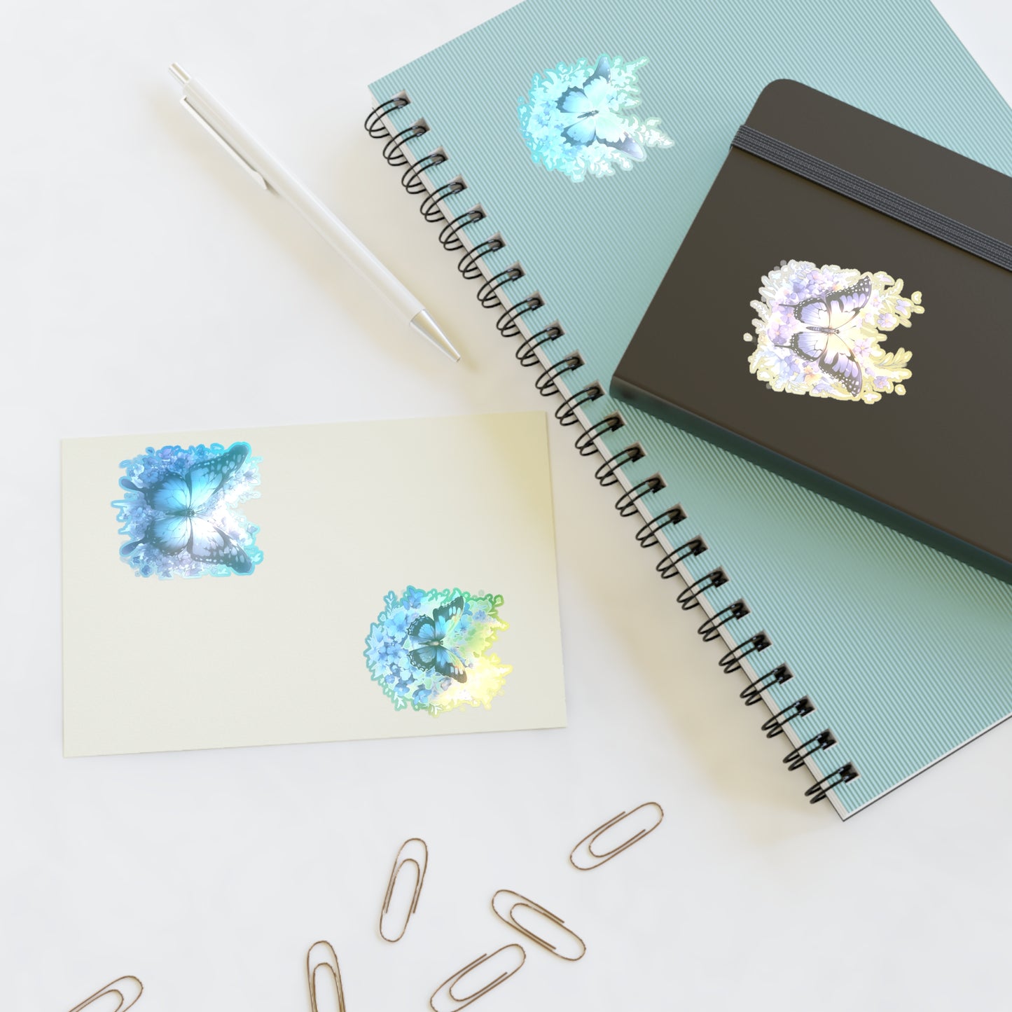 Purple Butterfly -Vibrant & Trendy Sticker Pack - Perfect for Laptops, Water Bottles, and More!